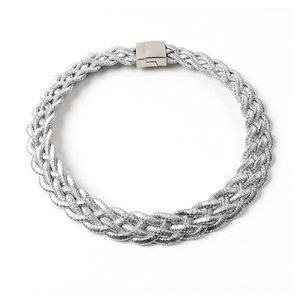 Piazza Collar Silver Necklace